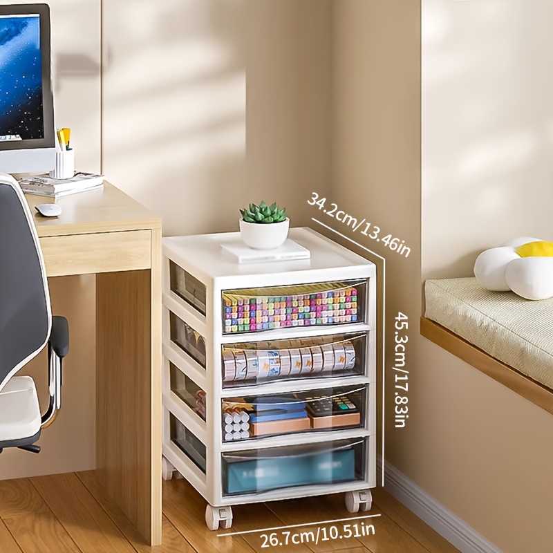 Stationery And Office Supply Stores - Meerlaagse rollende opbergwagen met laden, een