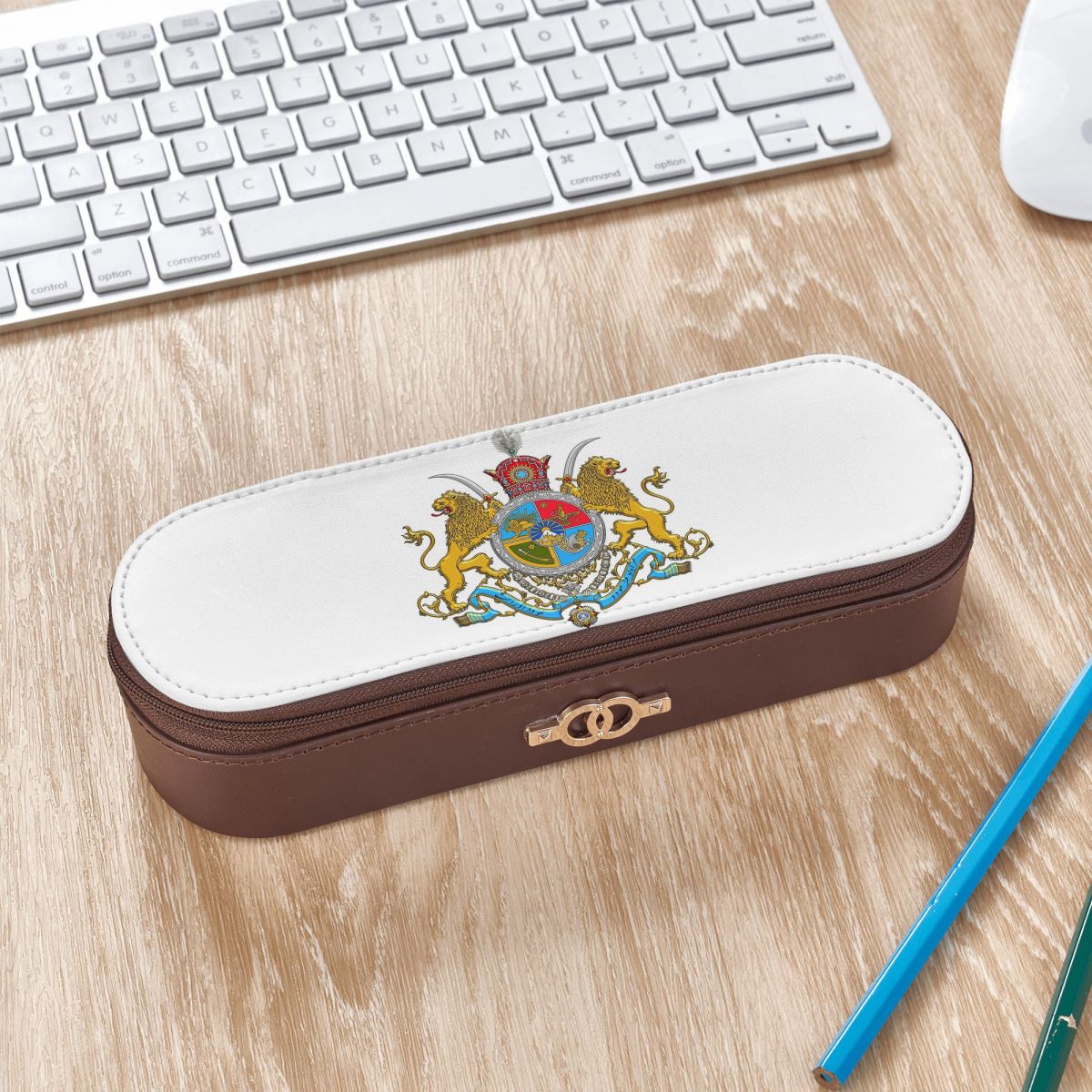 Lion Stationery & Office Supply(Kunshan)Co.Ltd - Iran Vlagembleem Perzië Zon Leeuw Lederen