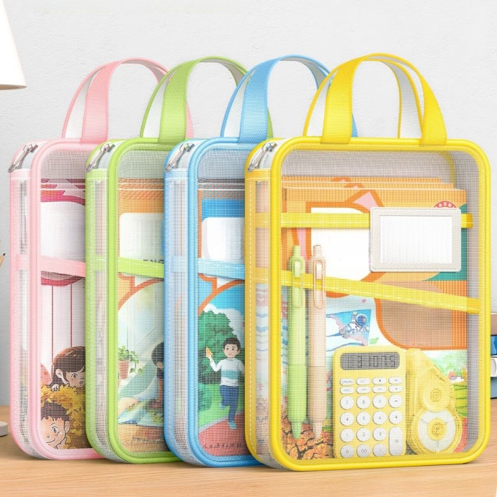 Stationery Supplier - Mesh opbergtas voor briefpapier, 3 lagen,