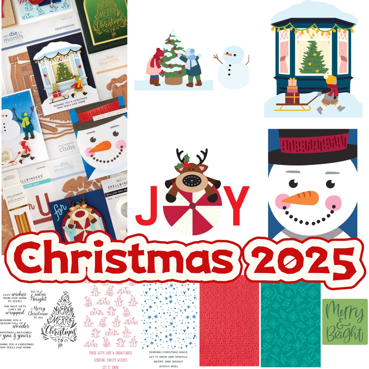 Wax Seal Stamp Kit - Kerst Sneeuwdag Vriend Collectuon Metalen Stansmessen