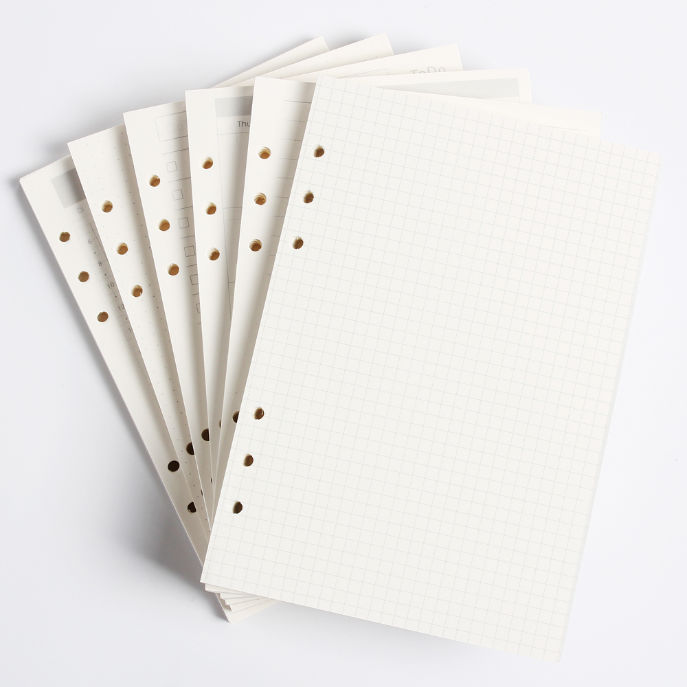 Notebook Dotted A5 - Klassieke 6 Gaten Bindmiddel Notebook Innerlijke