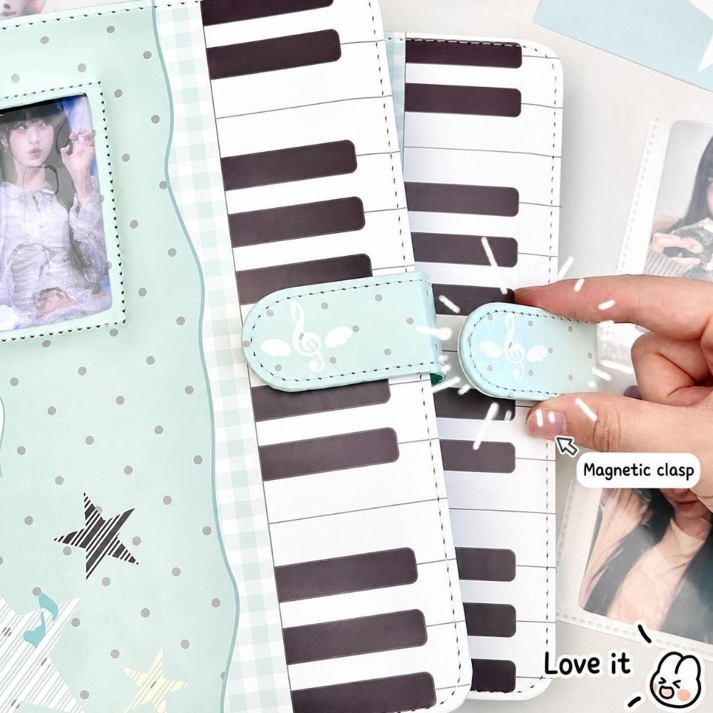 Notebook Dotted A5 - Schattig Polka Dot Piano Binder Notitieboekje
