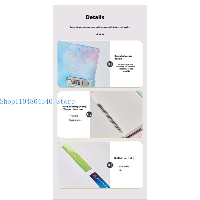Journal Leather Hardcover - 5ASD gevoerd dagboek met slot voor