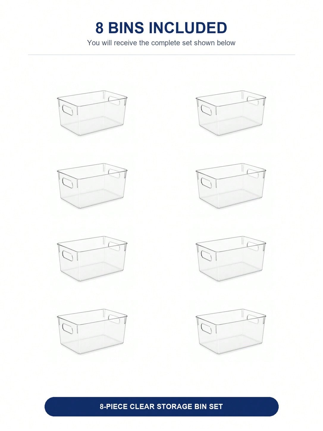 8-delige transparante opbergba - Stationery Warehouse recensie en prijs
