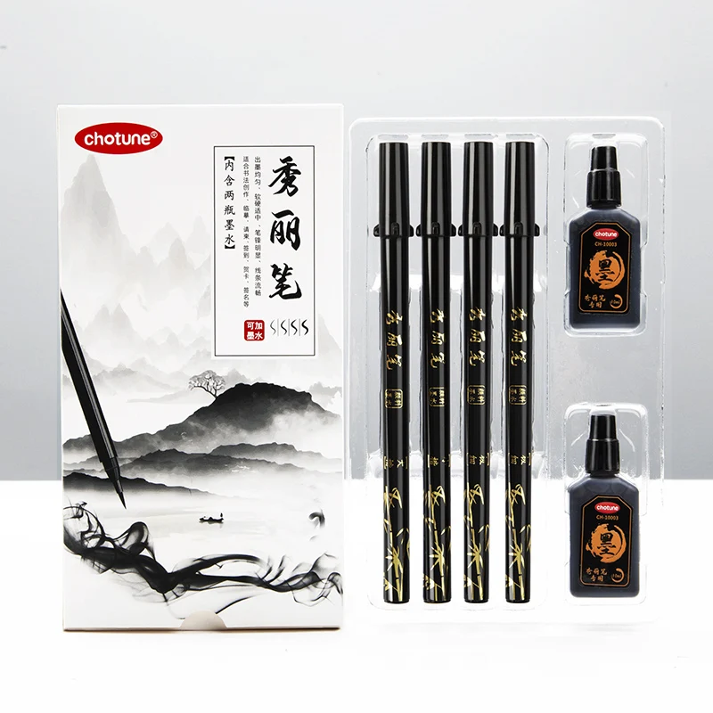 Borstel Belettering Pennen Set - Fountain Pen Ink recensie en prijs