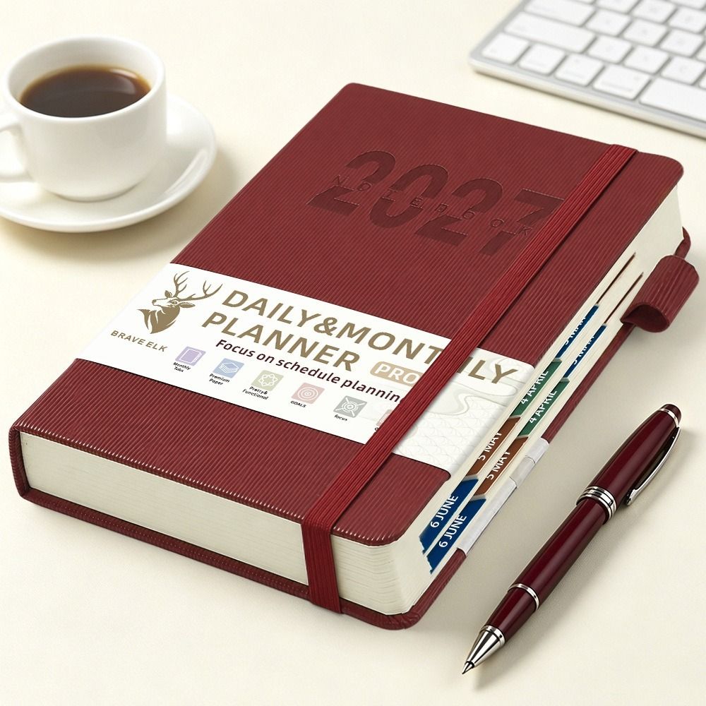 A5-formaat dagelijkse planner  - Journal Leather Hardcover recensie en prijs