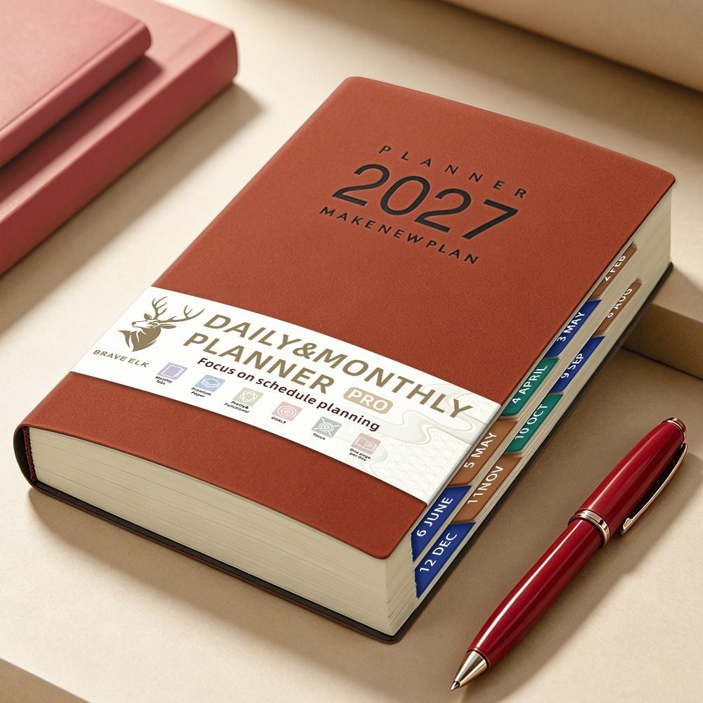 A5-formaat dagelijkse planner  - Journal Leather Hardcover recensie en prijs