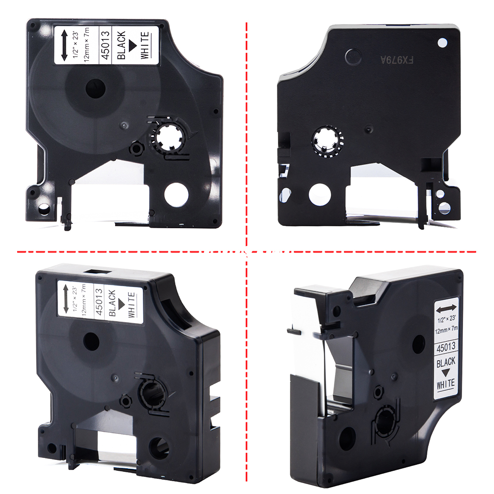 45013 Labeltape Zwart op Wit V - Label Printer Tape recensie en prijs